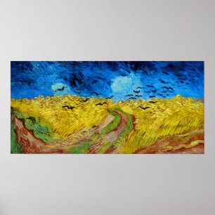 Poster Wheatfield com Crows, Van Gogh