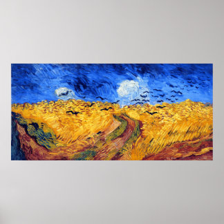 Poster Wheatfield com Crows, Van Gogh