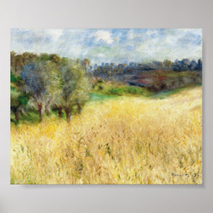 Poster Wheatfield - Pierre-Auguste Renoir