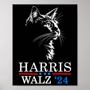 Poster Wheimer 2024 Engraçado Gato Eleição Kamala Harris 