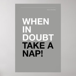 Poster WHEN IN DOUBT, TAKE A NAP – Cozy Wall Art