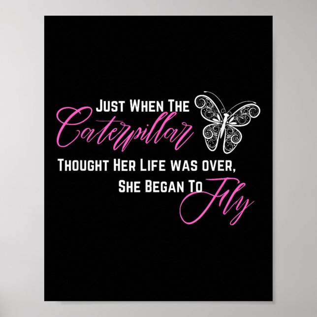 Poster When Thought Her Life Was Over She Began To Fly  (Frente)