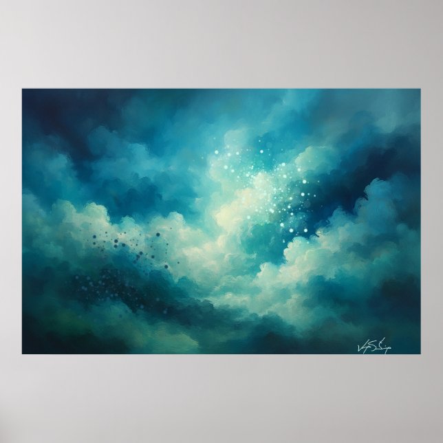 Poster Where Light Breathes Abstract (Frente)