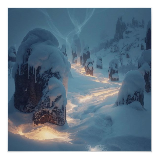 Póster Where Light Wanders in Winter (Frente)