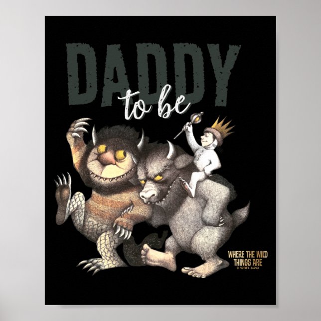 Poster Where The Wild Things Are Daddy To Be  (Frente)