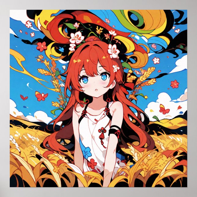 Poster Whimsic Field Girl (Frente)