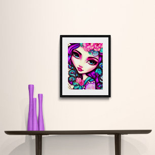 Poster Whimsic Girl Artística