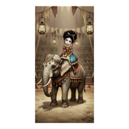 Póster Whimsical Dark Circus Doll
