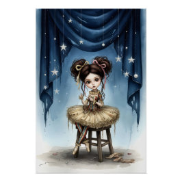 Póster Whimsical Dark Circus Doll Poster