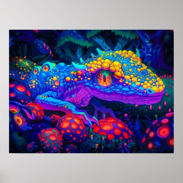 Poster Whimsical Lizard (Frente)