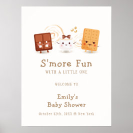 Poster Whimsical Neutral É Mais Divertido Chá de fraldas