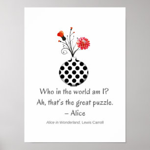 Poster Whimsical Who Am I Alice Cote