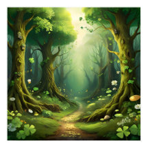 Whimsical Woodland Rua Caminho do Dia de Patrick