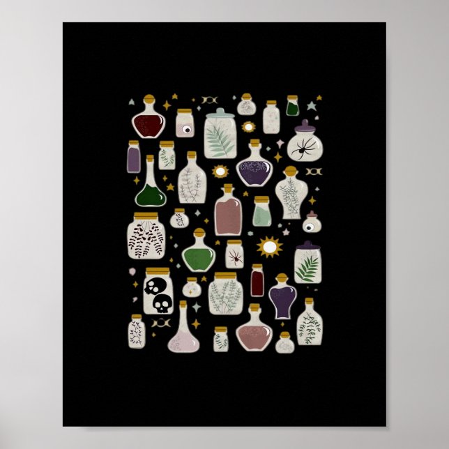 Poster Whimsigoth Apothecary Para Luzes (Frente)