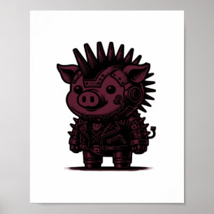 Poster Whimsigoth Cyborg Sloth Vintage Art Design Classic
