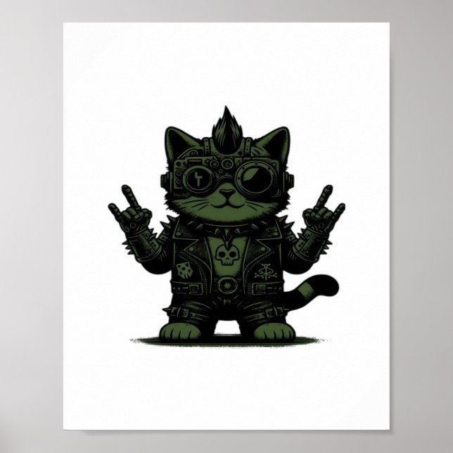 Poster Whimsigoth Cyborg Vintage Art Design Classic (Frente)