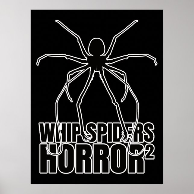 Poster Whip Spiders Whip Scorpion Amblypygi - Entomologia (Frente)