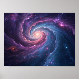 Poster Whirlpool Cósmico: Uma Nebulosa Nadadora de Estrel