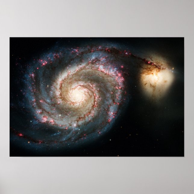 Poster Whirlpool Galaxy - foto real (Frente)