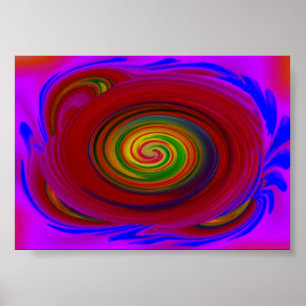 Póster Whirlpool of blue