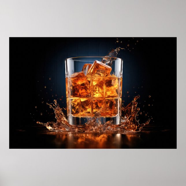 Poster Whiskey On The Rocks (Frente)