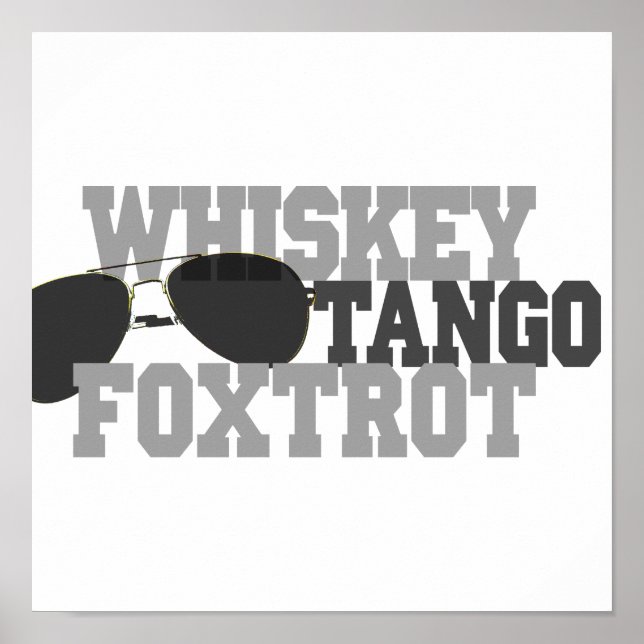 Póster Whiskey Tango Foxtrot - Óculos de aviação (Frente)