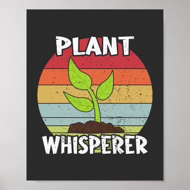 Poster Whisperer da Funny Retro GardenPlant (Frente)