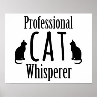 Póster Whisperer de Cat Profissional
