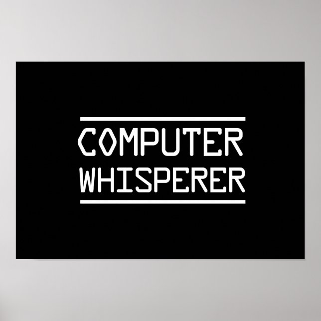 Poster Whisperer de Computador (Frente)
