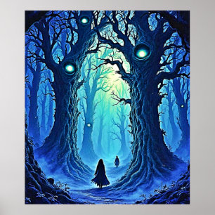 Poster Whispering Woods Dark Fantasy
