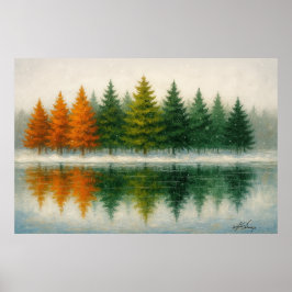 Poster Whispers Between Seasons Landscape