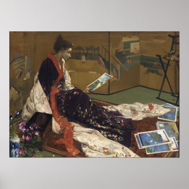 Poster Whistler - Capricho em Roxo e Dourado (Frente)