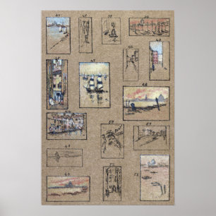 Poster Whistler - Pastels Of Venice 1879