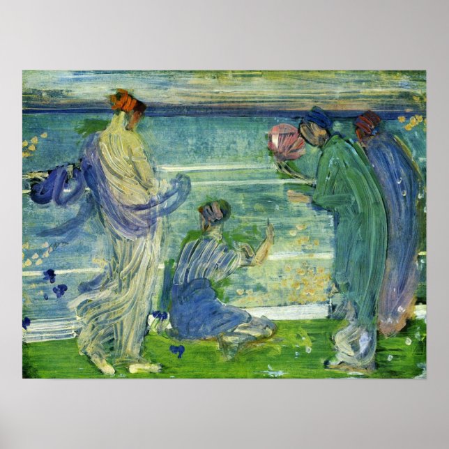 Poster Whistler - Variações Em Azul E Verde 1868 (Frente)