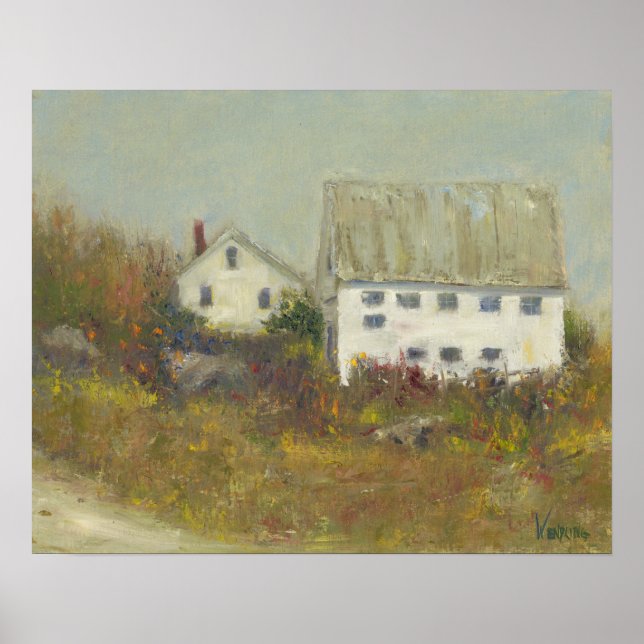 Poster White Barn (Frente)