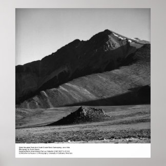 Poster White Mountain Peak, junho de 1964, por Ansel Adam