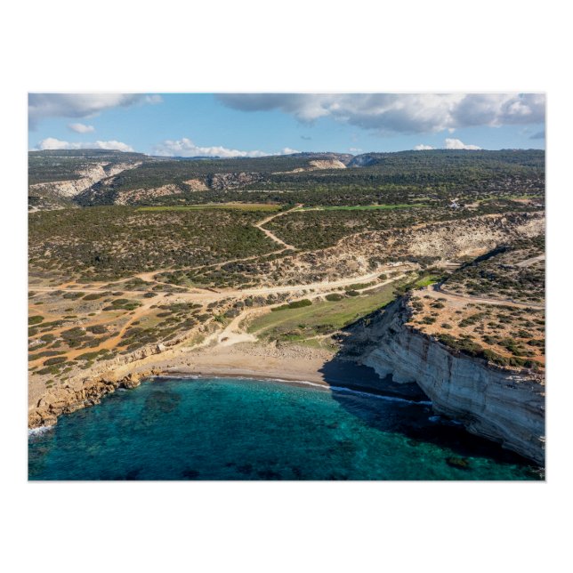 Póster White River Beach Akamas, Chipre (Frente)