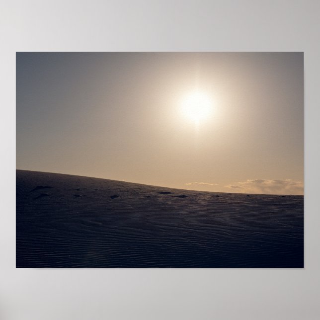 Poster White Sand Dunes National Park Sunset (Frente)