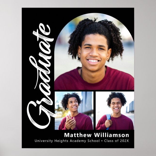 Poster White Script de Arco Negrito 3 Fotor Negrito (Frente)