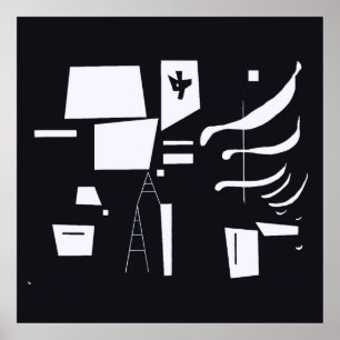 Poster White-Soft e Duro - Kandinsky