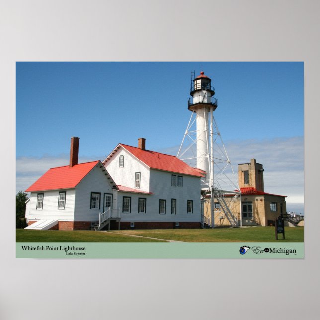 Póster Whitefish Point Lighthouse - Michigan (Frente)