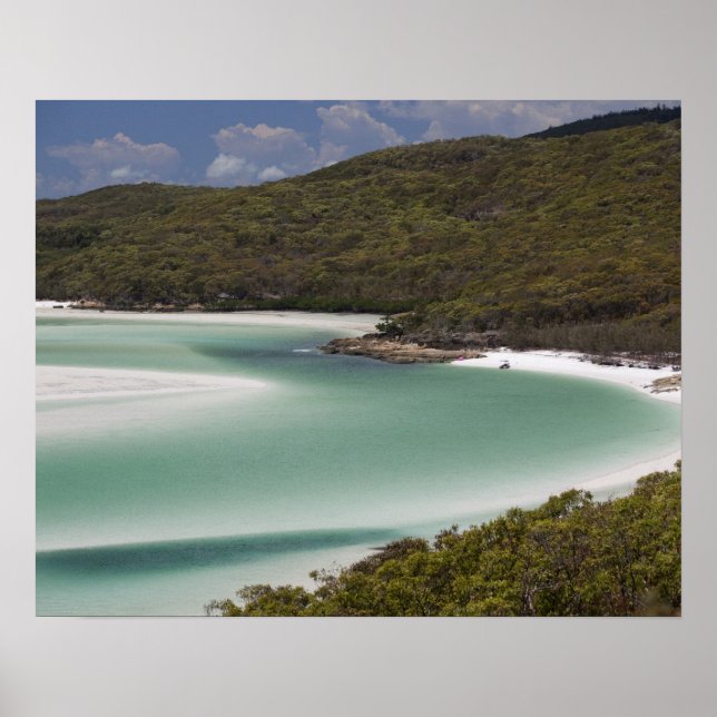 Póster Whitehaven Beach, Hill Inlet, Tounge Point, (Frente)