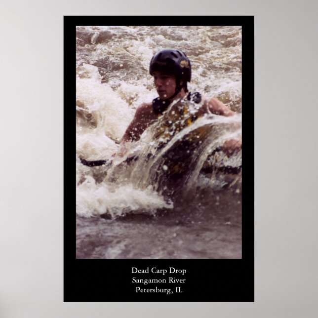 Poster Whitewater Kayaking (Frente)