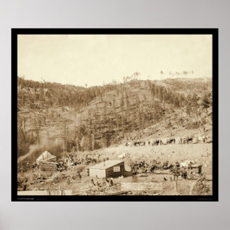 Póster Whitewood Canyon & Wade & Jones RR SD 1890