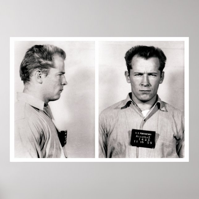 PÓSTER WHITEY BULGER ALCATRAZ MUGSHOT 1959 (Frente)