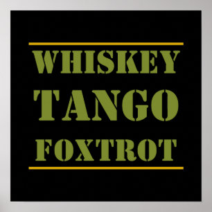 Poster Whkey Tango Foxtrot WTF