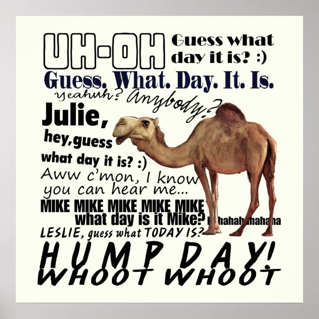 Póster Whoot Whoot! Dia Hump (Frente)
