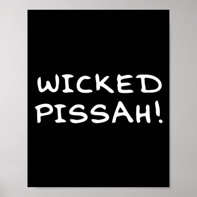 Poster Wicked Ah! Funny Awesome Er New England  (Frente)