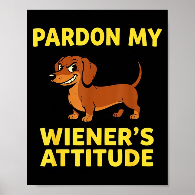 Poster Wiener Dog Dachshund  (Frente)