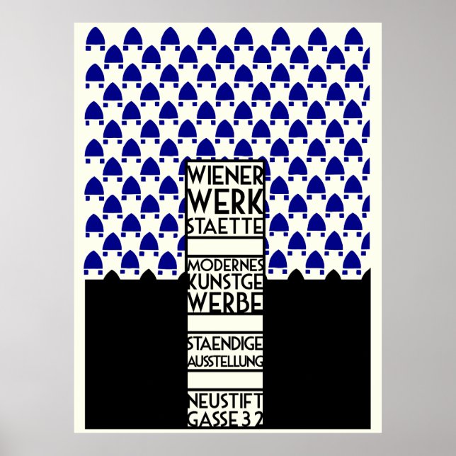 Poster Wiener Werkstaette retro vintage expo (Frente)